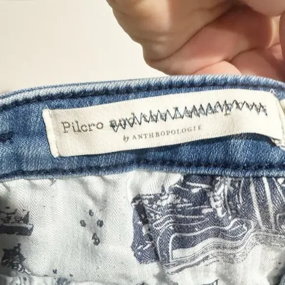 Pilcro & The Letterpress Size 28 Jeans High Rise Denim Leggings by Anthropologie - Picture 4 of 8